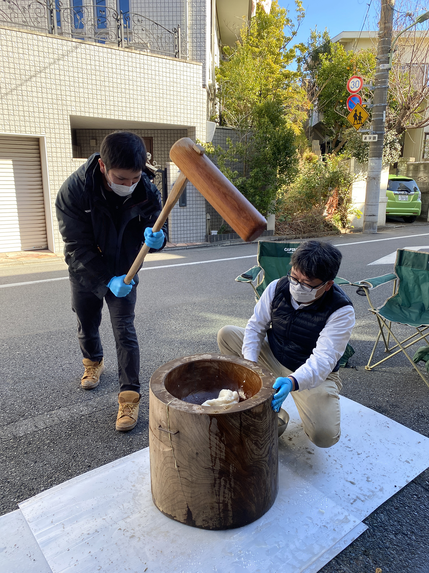 餅つき